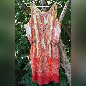 MNG by Mango Paisley Sleeveless Sundress Size 10